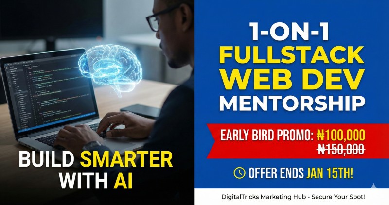 1-Month One-on-One Full-Stack Web Development Training (With AI)