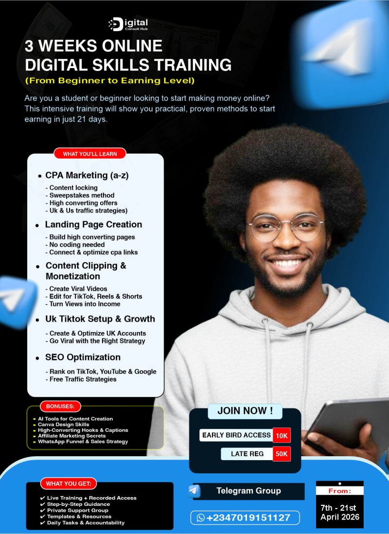 3 Weeks Online Digital Skills Training