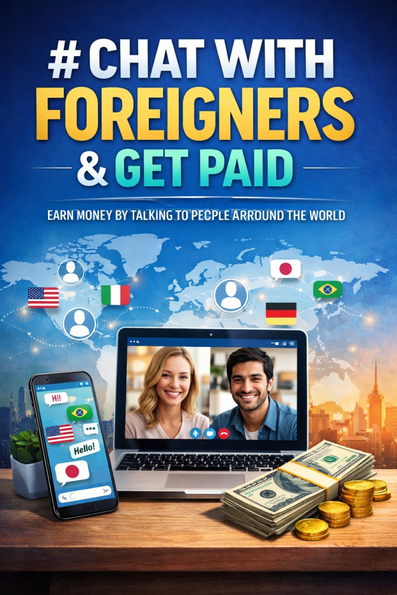 CHAT WITH FOREIGNERS & GET PAID