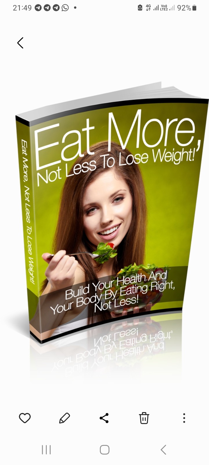 Eat More Not Less To Loose Weight