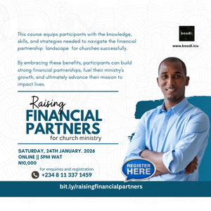 Raising Financial Partners For Church Ministry