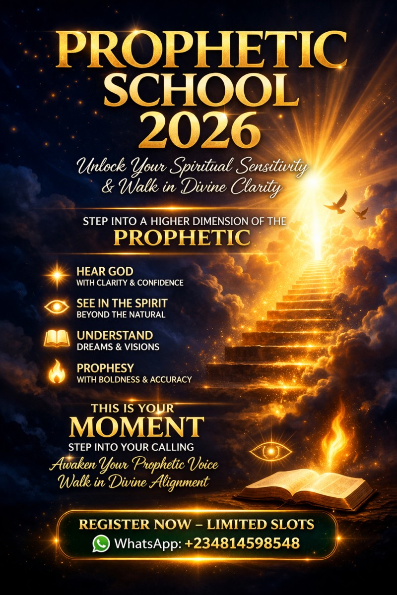 🔥 PROPHETIC SCHOOL  WITH PROPHET ENOCH ELIJAH 🔥