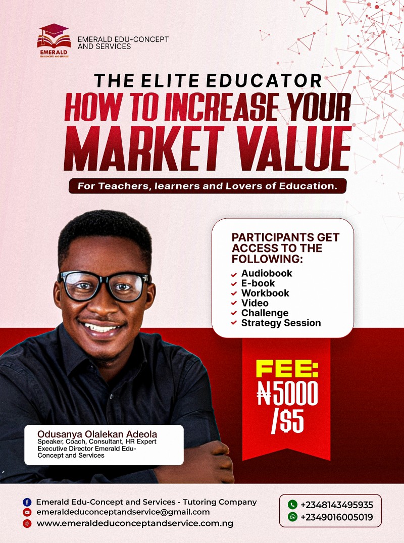 The Elite Educator: How to Increase Your Market Value