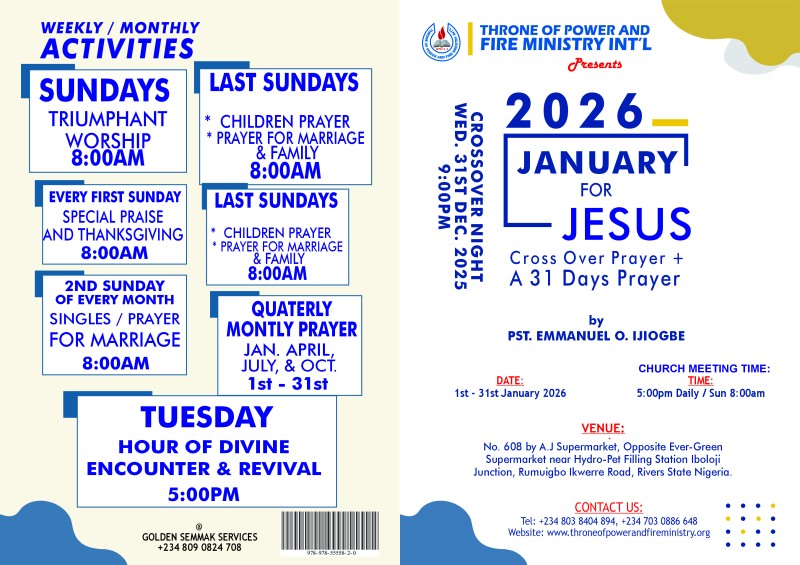 JANUARY FOR JESUS 2026