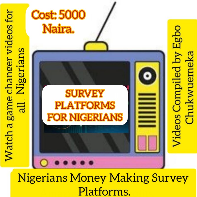 NIGERIANS MONEY MAKING SURVEY PLATFORMS