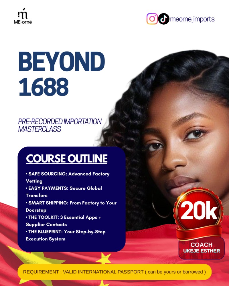 BEYOND 1688- Importation course
