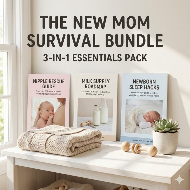 The New Mom Survival Bundle: Sleep, Supply & Sanity (3-in-1 Pack)