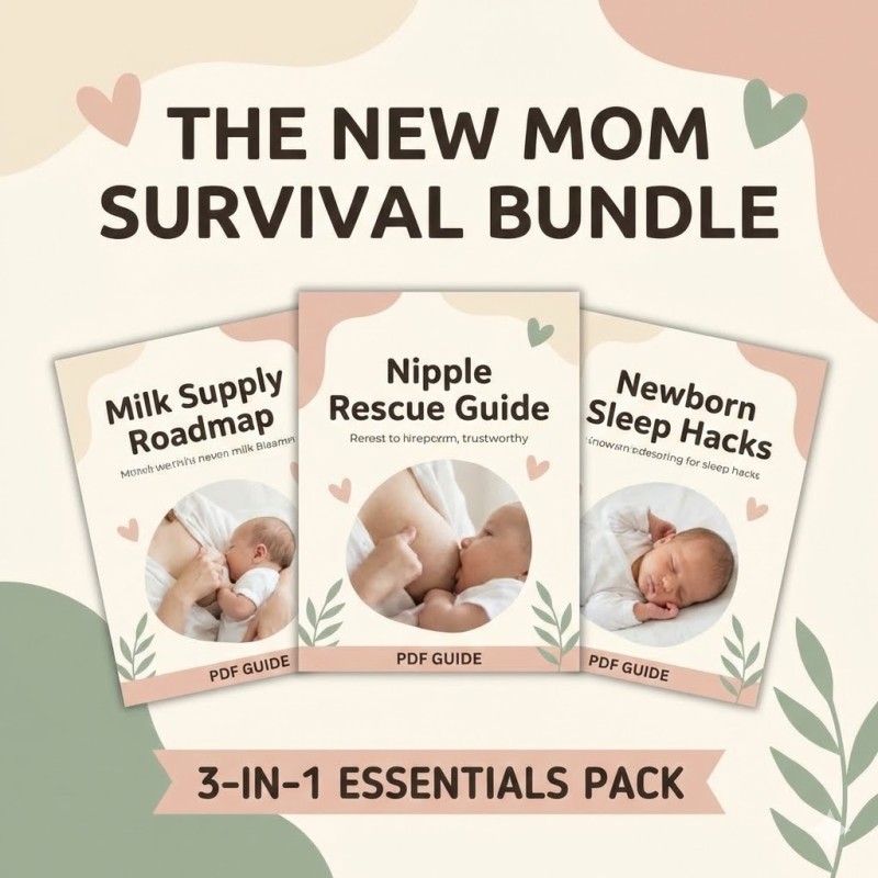 The New Mom Survival Bundle: Sleep, Supply & Sanity (3-in-1 Pack)