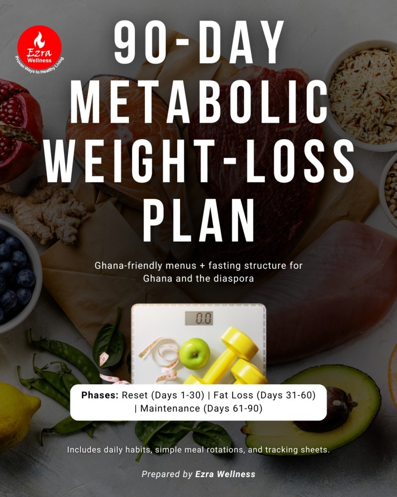 3-Month Ezra Wellness Intermitent Fasting Weight-Loss Meal Plan