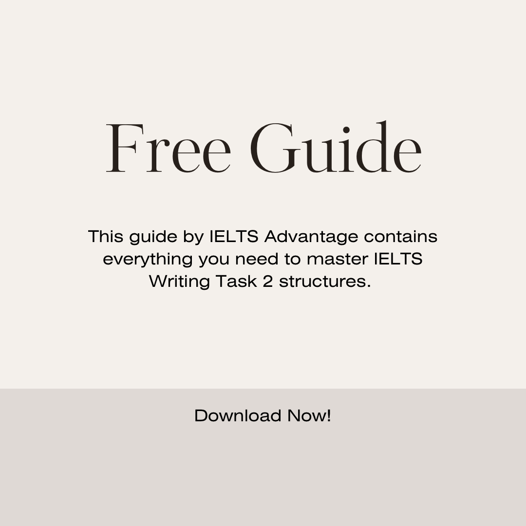 FREE IELTS Writing Structures Guide