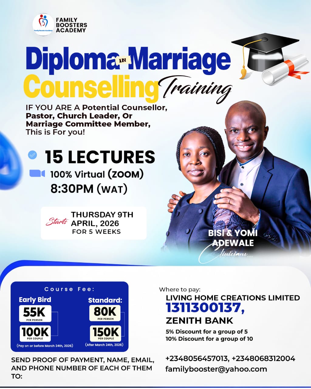 DIPLOMA IN MARRIAGE COUNSELLING TRAINING MAY 2026