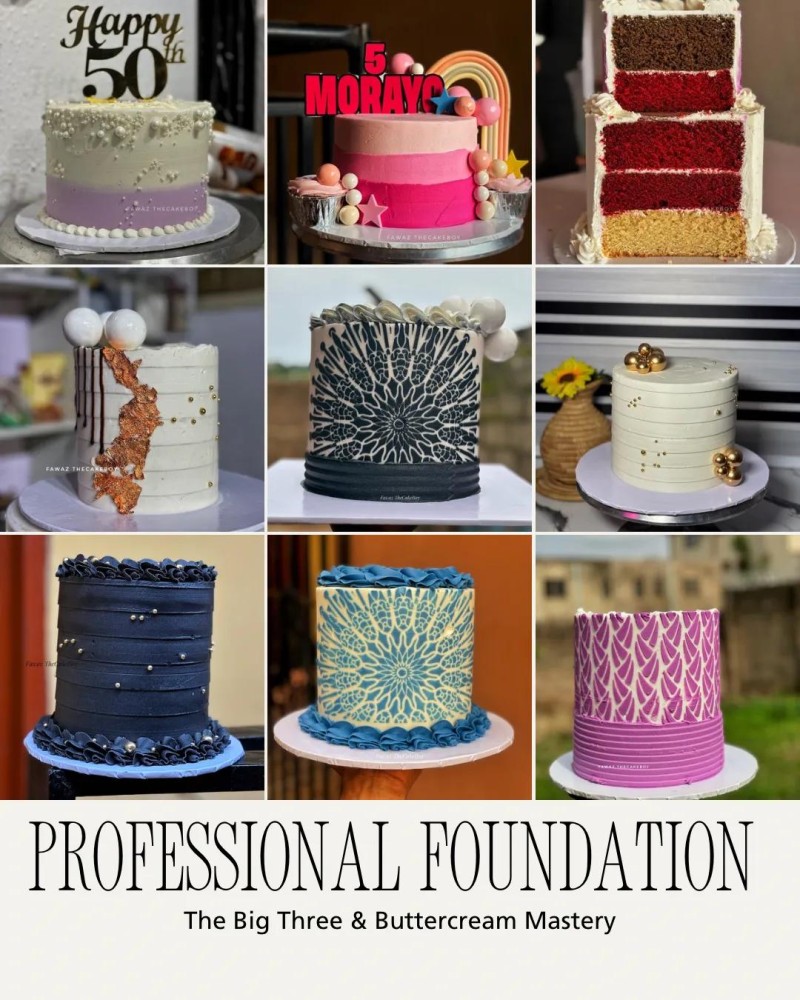 The Professional Foundation : The "Big Three" & Buttercream Mastery Combo
