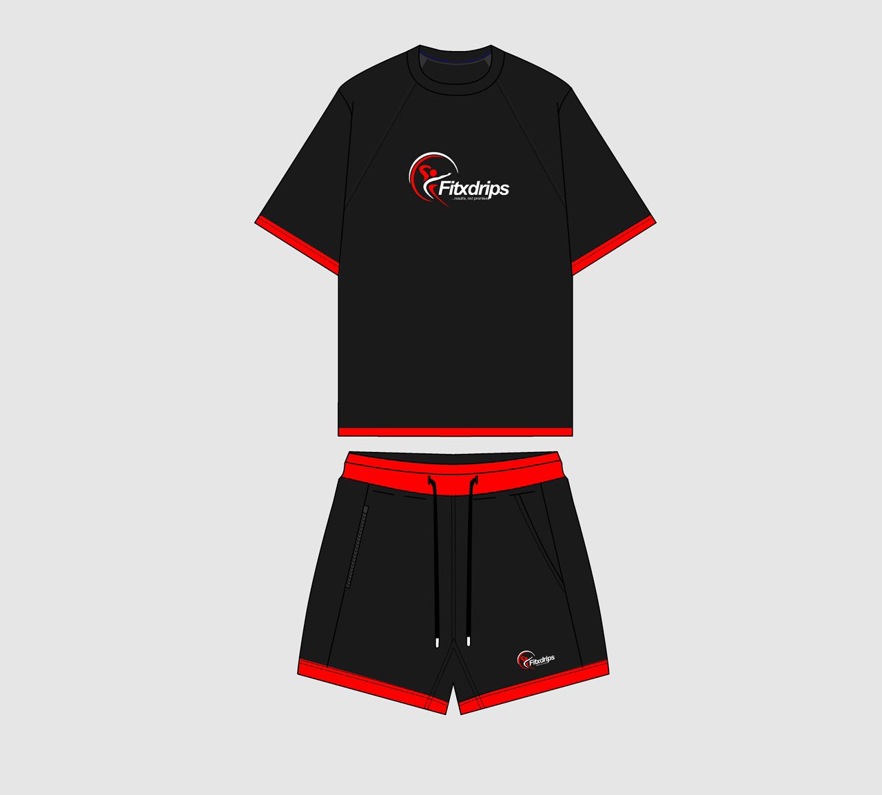 LINX 0973 Men's Gym Wear Set