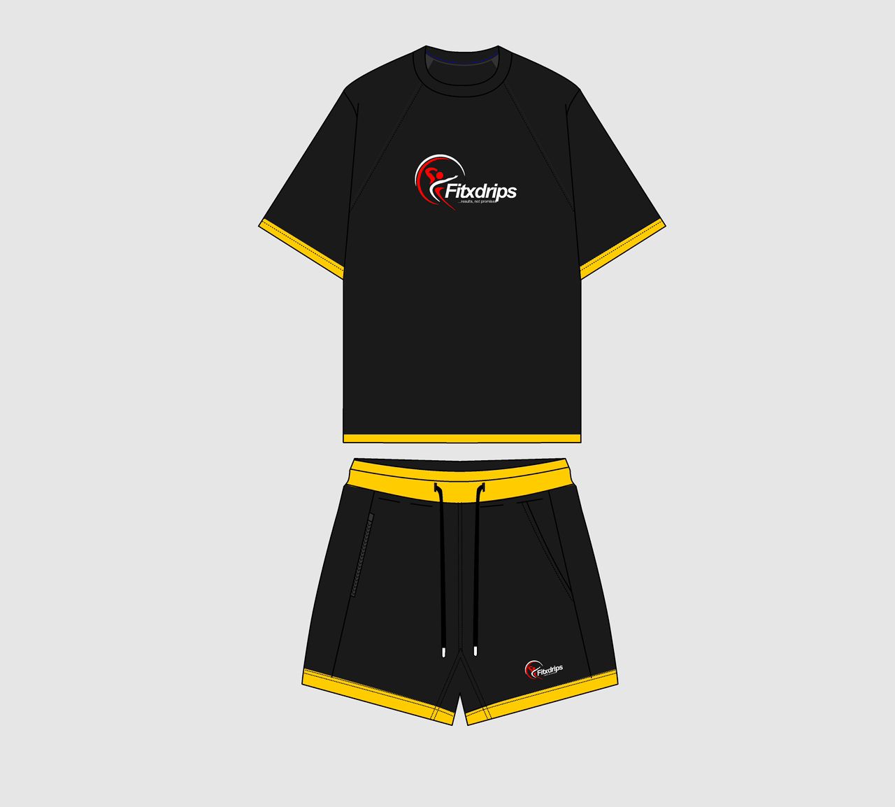 LINX 0973 Men's Gym Wear Set