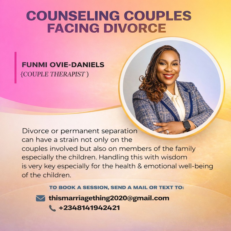 Counseling couples facing Divorce