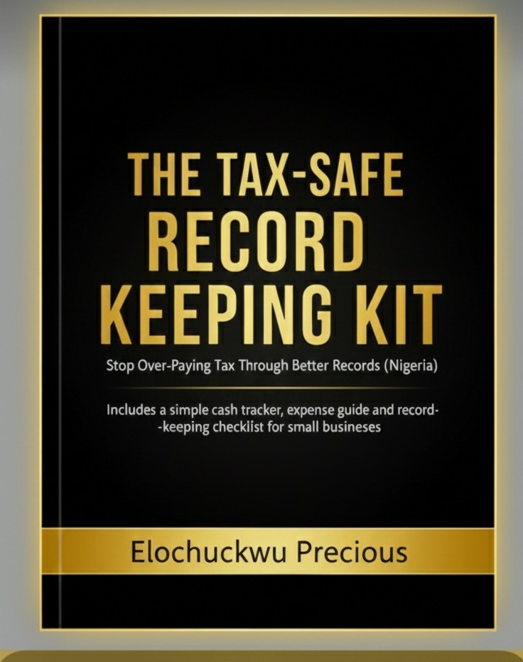 Product Title: The Tax-Safe Record Keeping Kit: Stop Over-Paying Tax Through Better Records (Nigeria)  Subtitle: Includes a simple cash tracker, expense guide, and record-keeping checklist for small businesses.