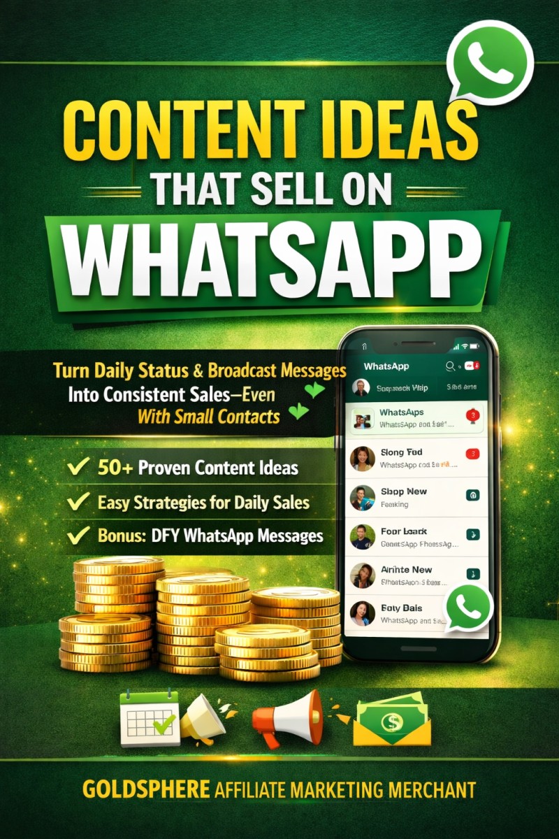 CONTENT IDEAS THAT SELL ON WHATSAPP