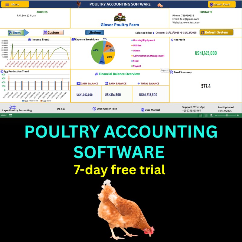 Poultry Pro Accounting Software(7 Day Trial)