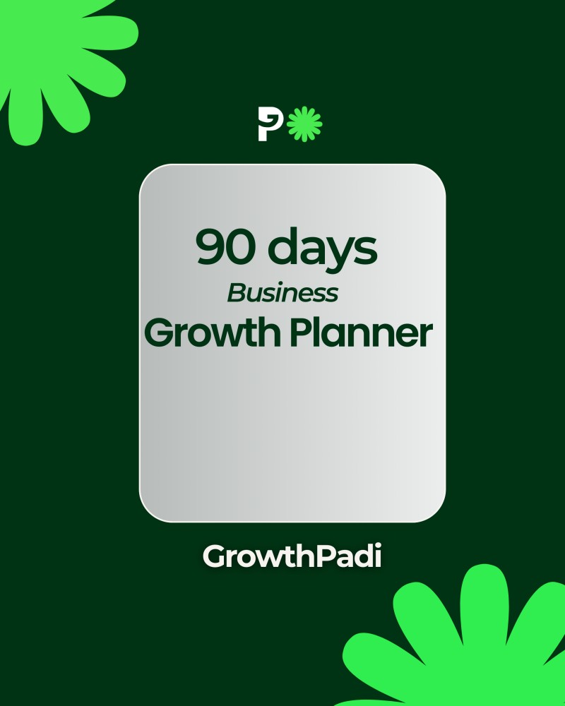 90 Days Business Growth Planner with Growth Padi