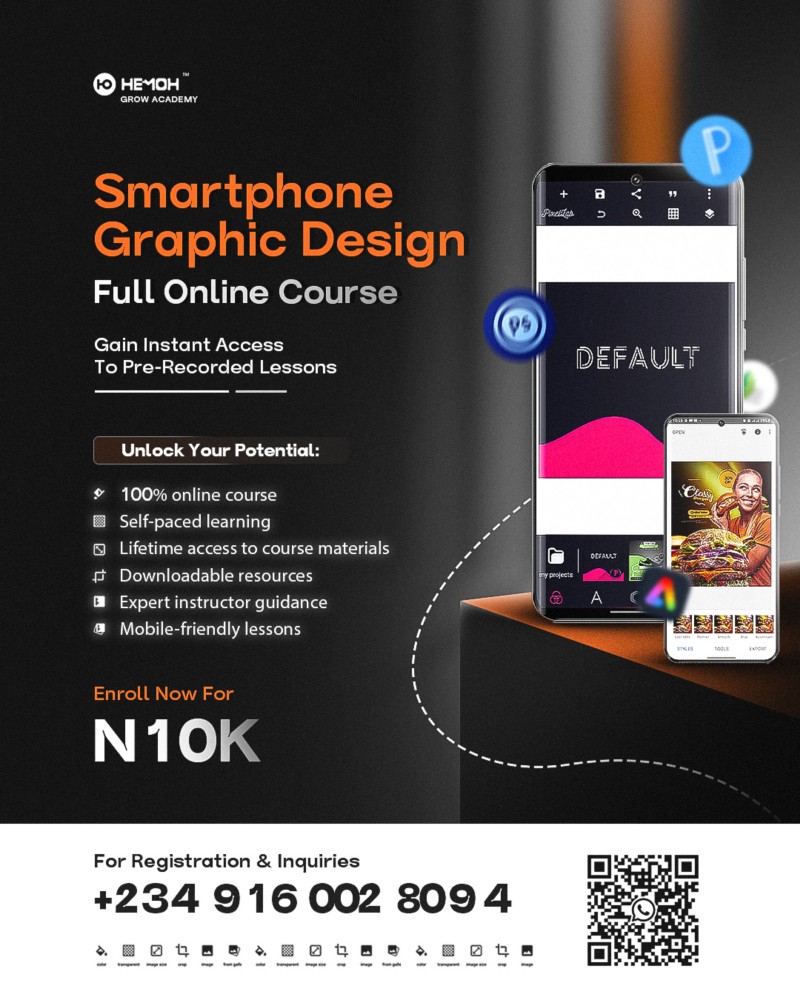 Hemoh Smartphone Graphic Design Course
