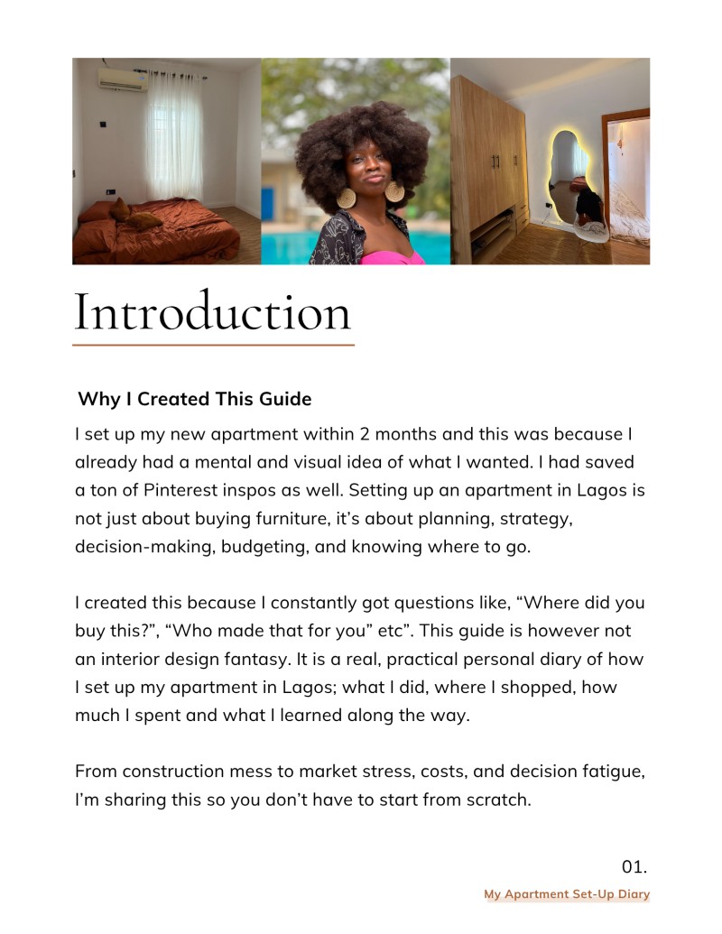My Apartment Set-Up Diary