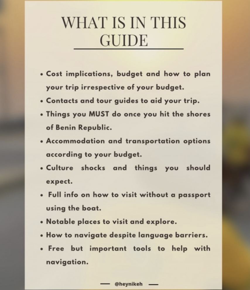 The Starter Guide to Exploring Benin Republic
