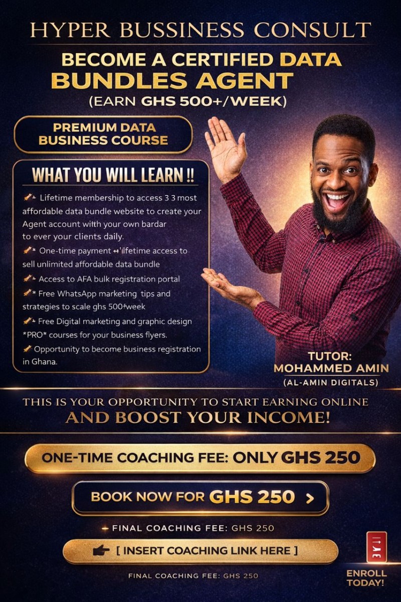 HOW TO BECOME DATA BUNDLE AGENT // EARN GHS 500/WEEK SELLING AFFORDABLE DATA BUNDLES