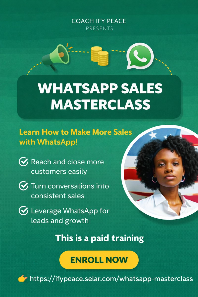WHATSAPP SALES MASTERCLASS
