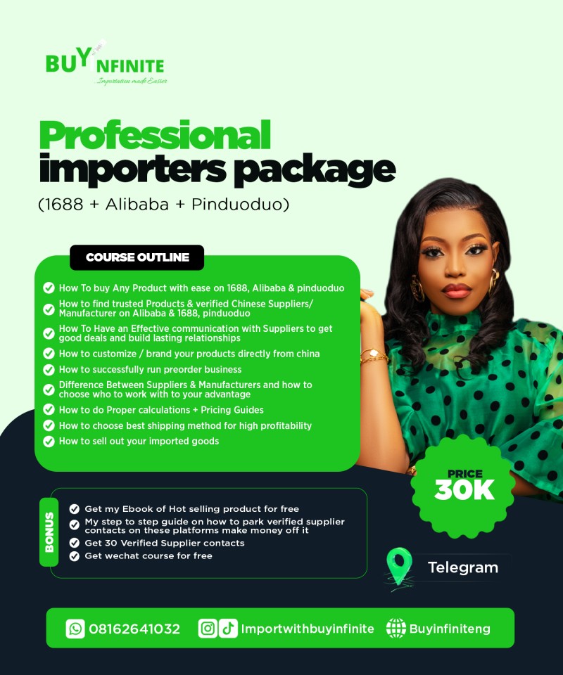 Professional importers package