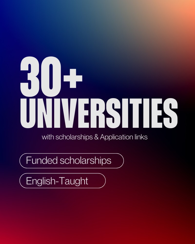 English- Taught Universities & Scholarships