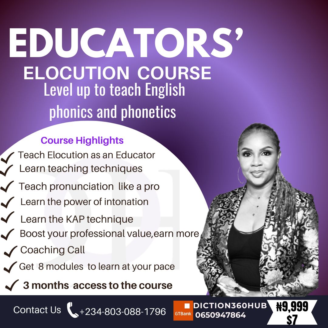 EDUCATORS' ELOCUTION COURSE