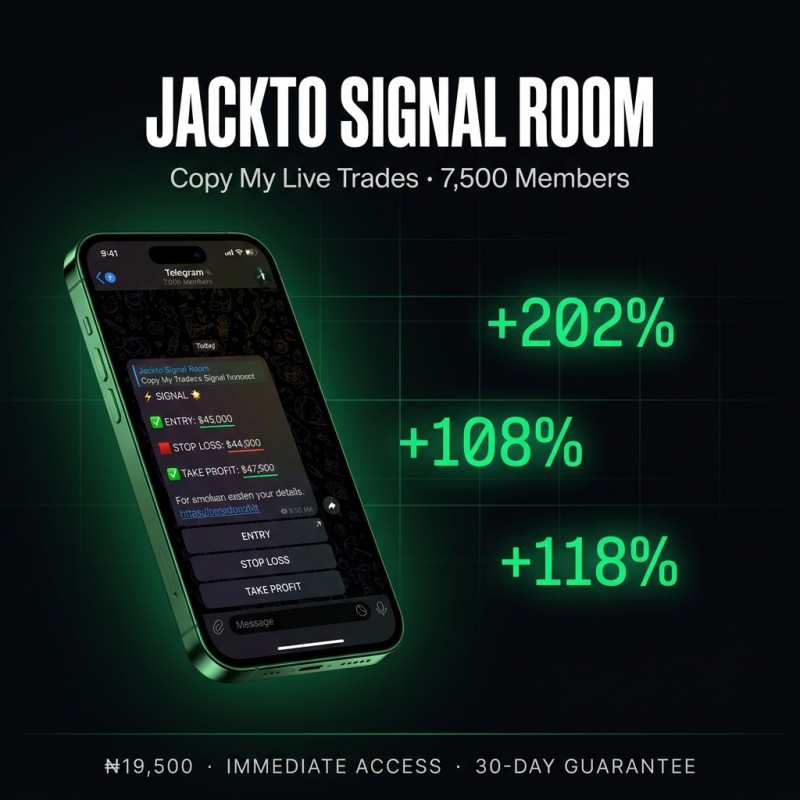 Jackto Signal Room — Copy My Live Trades