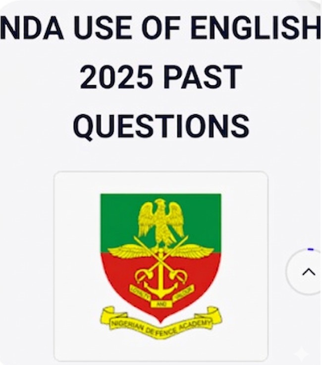 NDA 2025 ENGLISH PAST QUESTION AND ANSWER