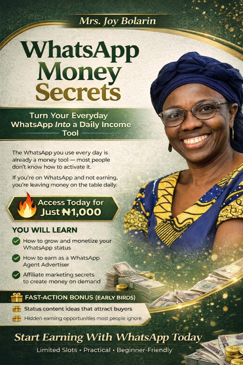 Buy WhatsApp Money Secrets by Bolarin Joy Iyabo on Selar
