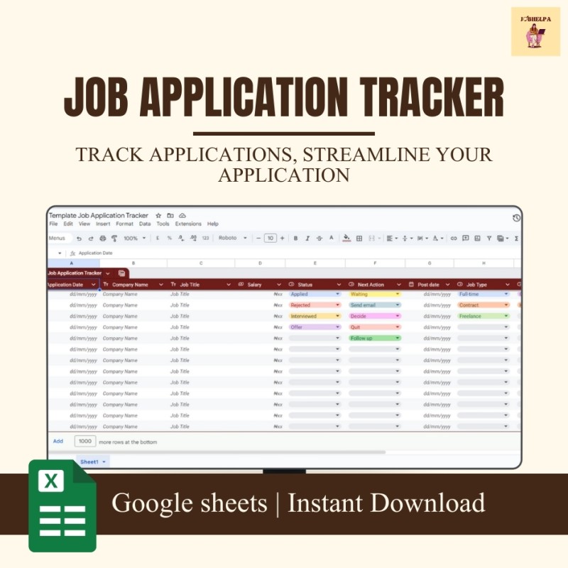 Job Application Tracker (Google Sheet)