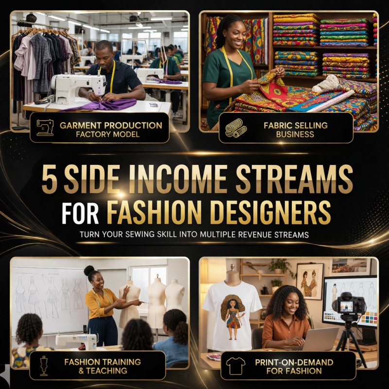 5 Side income for Fashion designers