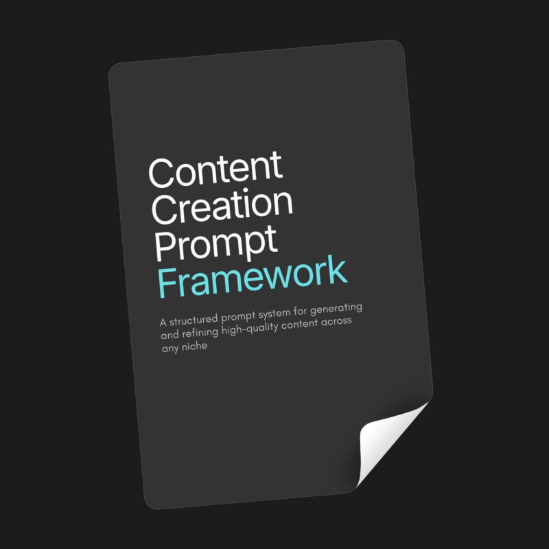 Content Generation Prompt Framework