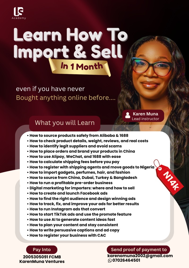 IMPORT AND SELL 30 DAYS TRAINING