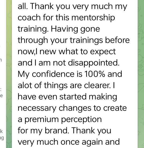 Customer review 1