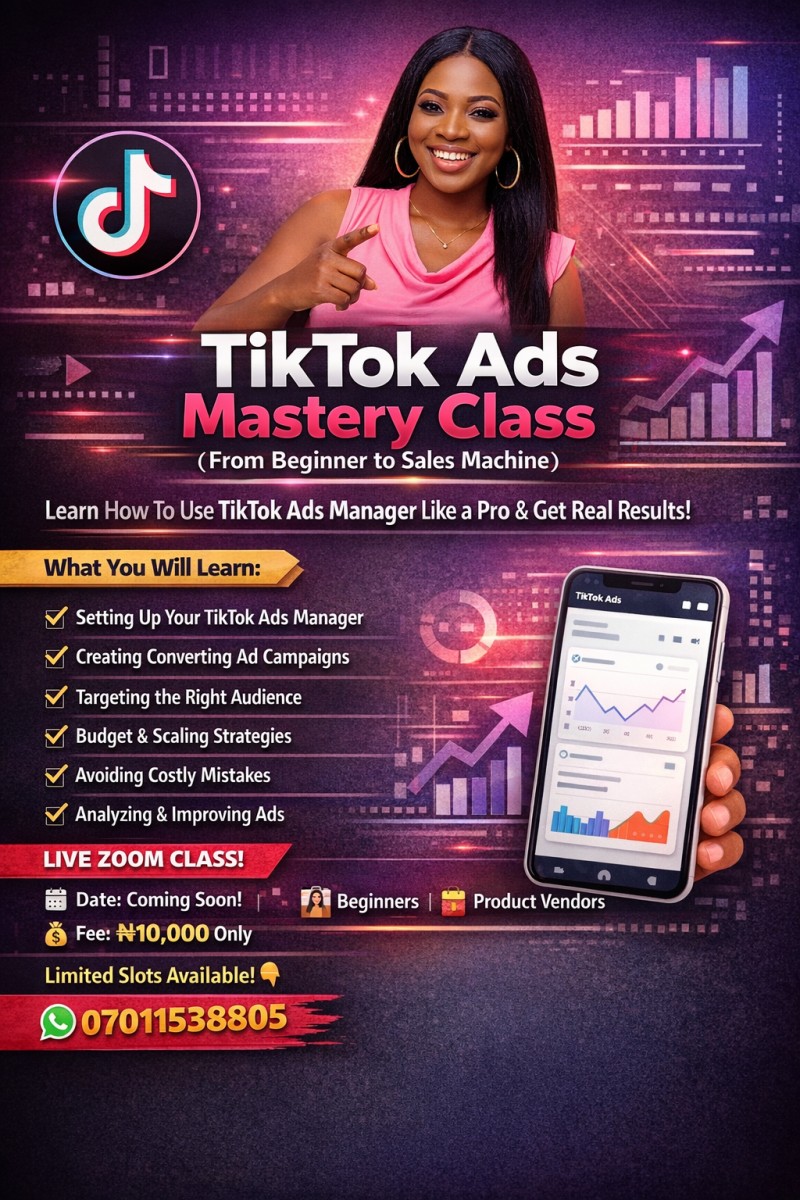 TikTok Ads Mastery Class (From Beginner to Sales Machine)