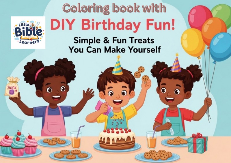 My DIY Birthday Party fun Coloring Book