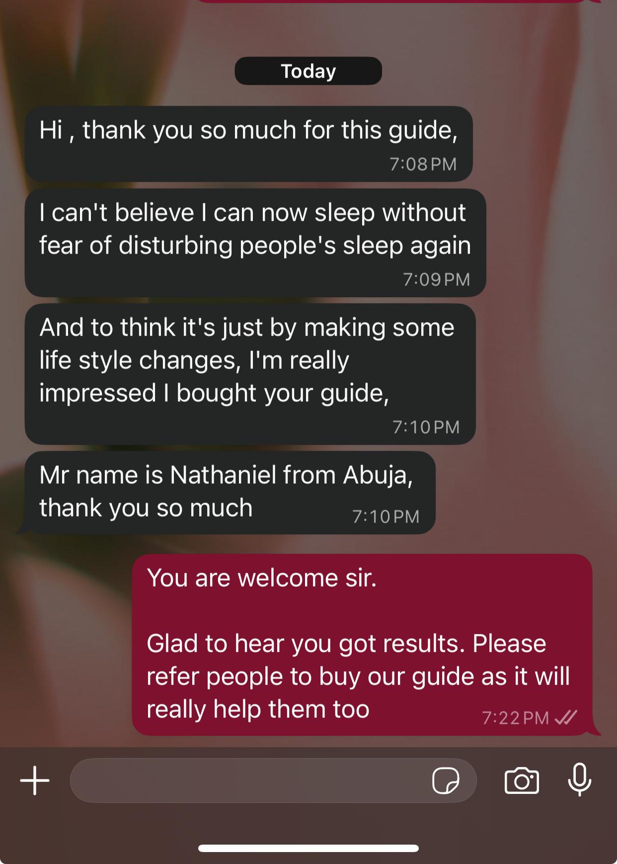 Customer review 1