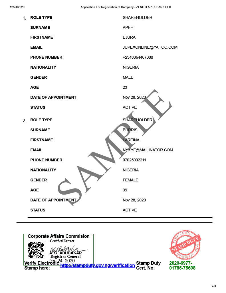 Get Your CAC Business And Company Status Report/Certificate of Status Within 60 minutes