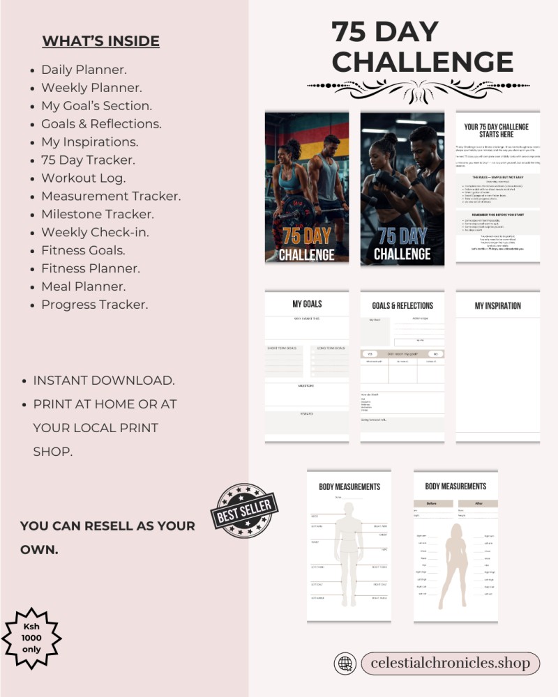 75 DAY CHALLENGE JOURNAL