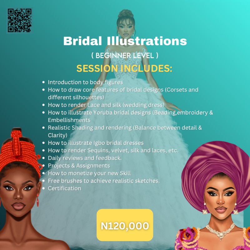 Bridal fashion illustration class