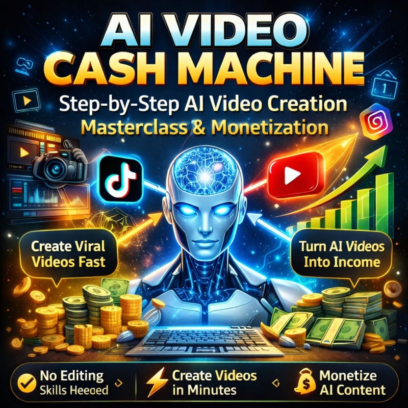 AI Video Cash Machine: Step-by-Step AI Video Creation Masterclass And Monetization
