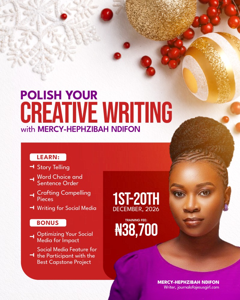 POLISH YOUR CREATIVE WRITING SKILL with MERCY-HEPHZIBAH