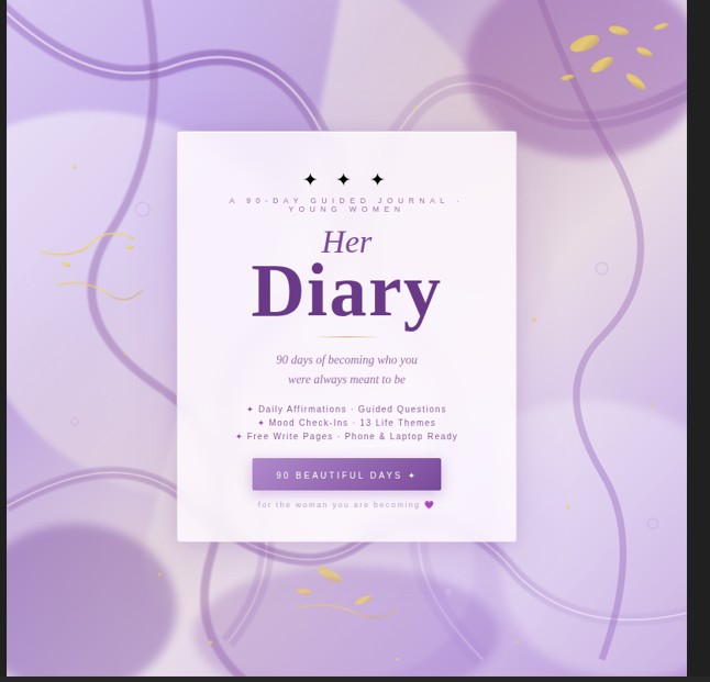 My Diary: 90 Days of Becoming 🕊️