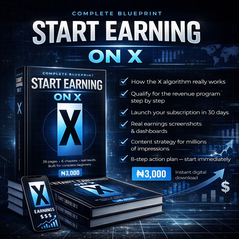 X MONETIZATION BLUEPRINT 2026 Edition  ﻿
