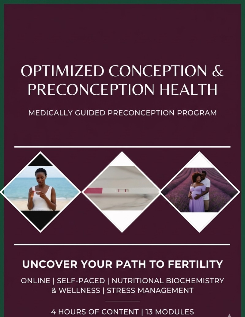 Preconception Guide For Women; A road map for women who are ready to conceive.